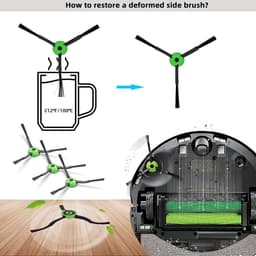 PolkaHome® 20-delige vervangingsset geschikt voor iRobot Roomba Combo i3+ i5 i5+ j5 j5+ – 2 hoofdborstels, 4 zijborstels, 4 HEPA-filters, 4 stofzuigerzakken, 4 dweilpads, 1 schroevendraaier, 1 2-in-1 borstel en mesje – accessoires & onderdelen — thumbnail 5