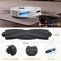 PolkaHome Accessoireset geschikt voor Dreame L20 Ultra / L20 Ultra Complete robotstofzuiger, 6 stofzakken, 2 hoofdborstels, 4 dweildoeken, 4 filters, 6 zijborstels, robotstofzuiger, reserveonderdelen, accessoires — thumbnail 2