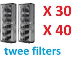 HEPA-filter set van 2 stuks compatibel met Dreame X30 / X40 stofzuiger - een hoogwaardig vervangingsfilter verbetert de luchtkwaliteit in je huis en zorgt voor een betere frisse lucht en een gezondere leefomgeving