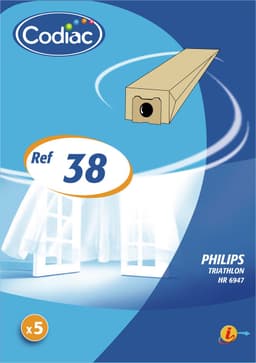 Philips Athena Duathlon Triathlon Stofzuigerzakken - 4 stuks + filters — thumbnail 1