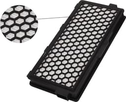 Actief HEPA Filter Geschikt voor Miele Classic Compact C1, Complete C2 & C3 - Vervangbare Stofzuiger Onderdelen - Zwart — thumbnail 2