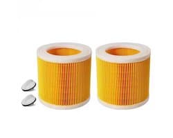 BukkitBow - Set van 2 HEPA Filters Geschikt voor Kärcher WD & MV Serie - Compatibel met WD1, WD2, WD3, MV2, MV3 en meer - Hoogwaardige Luchtfiltratie - 2 Stuks