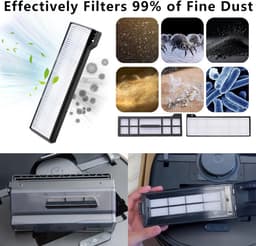 28-Pack Vervangende Accessoires voor Eufy X10 Pro Omni Robotstofzuiger,2 Hoofdborstel,6 Zijborstels,4 Hepa-filters,6 Stofzakken,8 Dweilpads etc. — thumbnail 5