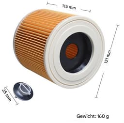 Filters -Geschikt voor Karcher WD1 WD2 WD3 en MV2 MV3-serie - Patroonfilters - Reinigingsfilters — thumbnail 5