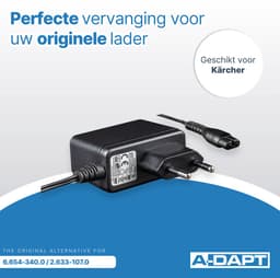 A-DAPT Oplader voor Kärcher Window Vac – Model 6.654-340.0 — thumbnail 2