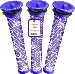 DEGG® - Pre-Filter - Geschikt voor Dyson V8, V7 en V6 - Wasbaar - Onderdelen - Vervangt DC58, DC59, DC61 en DC62 - Animal Stofzuiger - Duurzaam - 3 STUK(S) — thumbnail 1