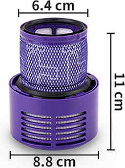 4 x HEPA filter geschikt voor Dyson V10 Sv12 stofzuiger Total Clean, Parquet, Motorhead, Animal wasbaar steelstofzuiger DY-969082-01 — thumbnail 2