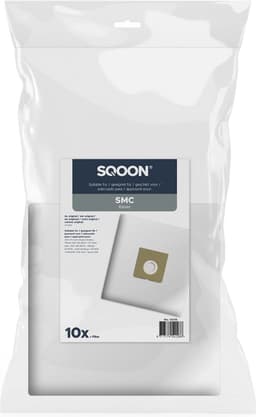 SQOON® Stofzuigerzakken Geschikt voor SMC Kever - High Filtration - 10 Stuks — thumbnail 2