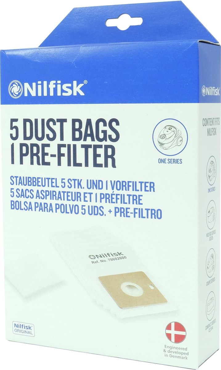 Nilfisk - Stofzuigerzakken -  Go-Coupe - 5 stuks — afbeelding 1