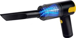 Dunlop Auto Stofzuiger - 12V Aansteker Aansluiting - Nat en Droog - Spleet- en Borstelmondstuk - 3 Meter Kabel - Auto Accessories - Zwart/Geel — thumbnail 1