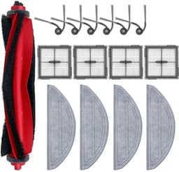 17-delige vervangingsonderdelenset geschikt voor Roborock Q10 S5/Q10 S5+/Q10 X5/Q10 X5+ robotstofzuigers, inclusief borstelkoppen en accessoires voor de stofzuiger. — thumbnail 1
