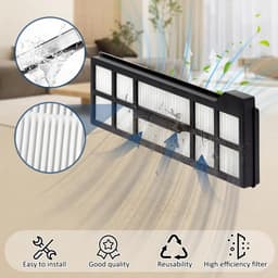 16 stuks - decoratieve accessoires - accessoireset - geschikt voor Eufy X10Pro/omni - 3 stofzakken, 2 schoonmaakdoeken, 6 zijborstels, 2 HEPA-filters, 1 hoofdborstel Borstel, schroevendraaier — thumbnail 4