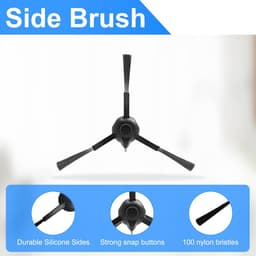 9 stuks Accessoireset - 1 hoofdborstel, 4 zijborstels, 2 reinigingsdoeken en 2 filterzeven - Voor 360 S8, S8 Plus , 360 Botslab S8 Plus, Rowenta X-plorer Serie 75 S+ RG8597W, EZVIZ RE4 / RE5 Plus — thumbnail 3
