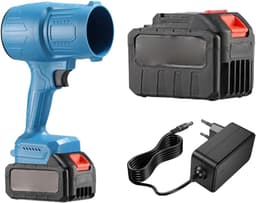 Draagbare Luchtstof - Accu Bladblazer - Snel Schoonmaken - Krachtige Accu - 6000mAh - Blauw — thumbnail 1