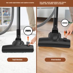 Nexvo® Karcher - Karcher Stofzuiger - Bouwstofzuiger - Festool Stofzuiger - Bouwstofzuiger Zonder Zak - Zwart - 33cm x 31cm x 53cm — thumbnail 3
