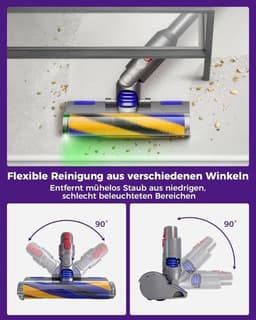 Vervangingsonderdeel Geschikt voor Dyson V7 V8 V10 V11 vloerborstel met verlichting — thumbnail 2