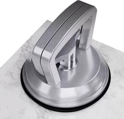 Zuignappen voor glas - Bekerlifter hefgereedschap - Deuken verwijderen - Aluminiumlegering rubber - 6 x 6 x 5 cm - Zilvergrijs — thumbnail 1