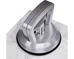Zuignappen voor glas - Bekerlifter hefgereedschap - Deuken verwijderen - Aluminiumlegering rubber - 6 x 6 x 5 cm - Zilvergrijs