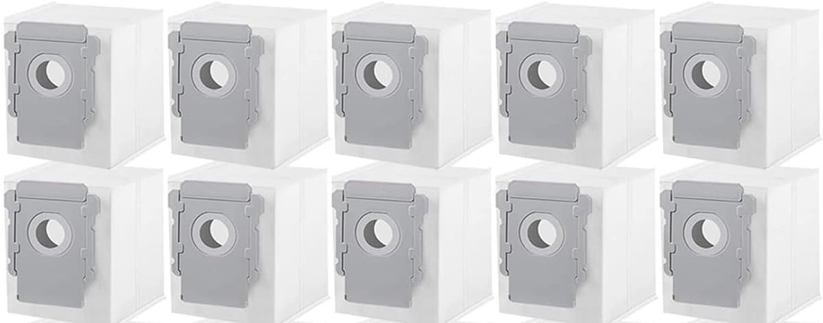 10 stuks stofzuigerzakken - Voor iRobot Roomba i3 i3+, i4 i4+, i5 i5+, i6 i6+, i7 i7+, i8 i8+, j5 j5+, j6 j6+, j7 j7+, j8 j8+, j9 j9+, s9 s9+, 104 105 405 504 505 705, 10 Max-Essential Robot Vacuum — afbeelding 1