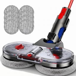 Ryoudavell - Elektrische vloerwisser - Mop & Dweil Opzetstuk - Geschikt voor Dyson V7 V8 V10 V11 V15 Steelstofzuiger - Stofzuigermond voor Nat & Droog - Inclusief 6 Dweilpads - ABS & Fiber — thumbnail 1