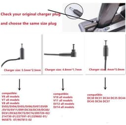 Geschikt voor Dyson V6-V8 en andere 26,1V-laders. — thumbnail 2