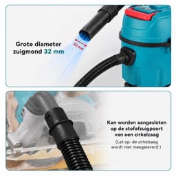 Sello! waterstofzuiger – nat en droog stofzuiger – draadloos – 3-in-1 – 2000w motor – geluidsarm – 2 meter slang – 10 liter — thumbnail 5