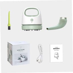 Desktop Stofzuiger - Mini Stofzuiger - Bureau Schoonmaken - Draadloos USB Opladen - 9.9 x 8.6 cm - Groen — thumbnail 2