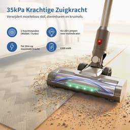 Avalue 3-in-1 Stelstofzuiger Draadloos – 300W – 32kPa Zuigkracht – 60 min – 4 Opzetstukken – Zonder Zak – Voor Thuis en Auto — thumbnail 2