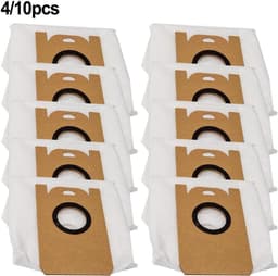 Robot Stofzuiger Zakken - Stofopvangzakken Vervanging - Stof Opvangen - Grote Capaciteit - 4 Stuks - Wit — thumbnail 1