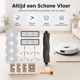 BukkitBow - Accessoireset Geschikt voor Dreame L10s Ultra, L10 Ultra, L10s Pro, L10s Pro Gen 2, L10 Prime, L10 Pro & Xiaomi X10+, X20+ - Met HEPA Filters, Roller, Zijborstels, Mopdoeken & Stofzakken - Vervangingsonderdelen - 17-Delige Set — thumbnail 4