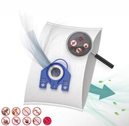 PromoHome 10 Stofzuigerzakken geschikt voor Miele GN - 3D Efficiency - Complete C3 Cat & Dog PowerLine - Automatische stofafdichting incl. filter — thumbnail 3