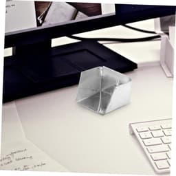Metalen Stofblik - Bureaugadget Mini - Bureau Schoonmaken - Glad Oppervlak - 7 x 7 x 5 cm - Zilver — thumbnail 3