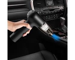 Draadloze handstofzuiger - Kleine stofzuiger - Auto reinigen - Opvouwbaar ontwerp - 302 Gram - Zwart