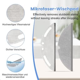 10 stuks reserveonderdelen - voor Dreame D20 Pro , D20 Pro Plus accessoires- complete set met 2 hoofdborstels, 4 zijborstels, 2 filters, 2 schoonmaakdoeken — thumbnail 2