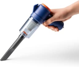 Draadloze Handstofzuiger - Compacte Stofzuiger - Auto Interieur Reinigen - Zuig en Blaasfunctie - 10 Minuten Gebruik - Blauw Oranje — thumbnail 3