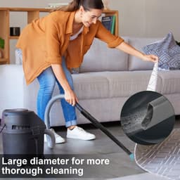 Dailygoods- Spleetmondstuk flexibel 620 mm - Stofzuigeraccessoires - Universeel voor 32 mm - Zuigmond - Reinigen onder meubels - Zacht rubber. - Stofzuigermondstuk — thumbnail 3