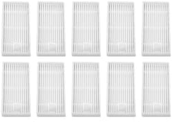 Dailygoods- HEPA Filter Vervangingen - 10 Stuks - Dubbellaagse Filtratie - Glasvezel Filters - Compatibel met V1/V5 Robotstofzuiger - Afmetingen 4,2x8,2x1,5 cm - Stofzuigerfilter — thumbnail 2