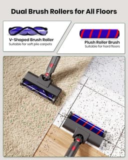 Accessoires Geschikt voor Dyson V7, V8, V10, V11 en V15 stofzuigers; gemotoriseerde borstels (met twee direct aangedreven bladen); Geschikt voorharde vloeren en laagpolige tapijten. — thumbnail 2