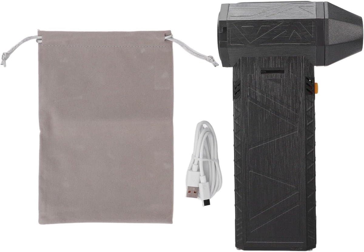 Mini Luchtblazer - Handblazer Stofverwijderaar - Snel Schoonmaken - 130.000 RPM Kracht - Zakformaat - Zwart — afbeelding 1