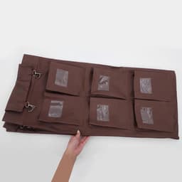 Schoonmaaktas - Waswagen zak - Afval verzamelen - Lekvrije opbergruimte - 85 cm - Koffie — thumbnail 4