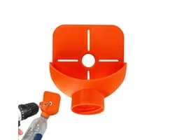 Stofverzamelaar Boor - Boorstofopvang - Werkplek Schoonhouden - Efficiënte Zuiging - 10.3 x 8.5 cm - Zwart
