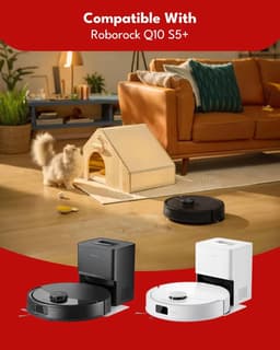 9-delige accessoirekit voor de Roborock Q10 S5/Q10 S5+ robotstofzuiger, inclusief 1 hoofdborstels, 2 dweilpads, 2 zijborstels, 2 HEPA-filters, 2 stofzakken — thumbnail 2