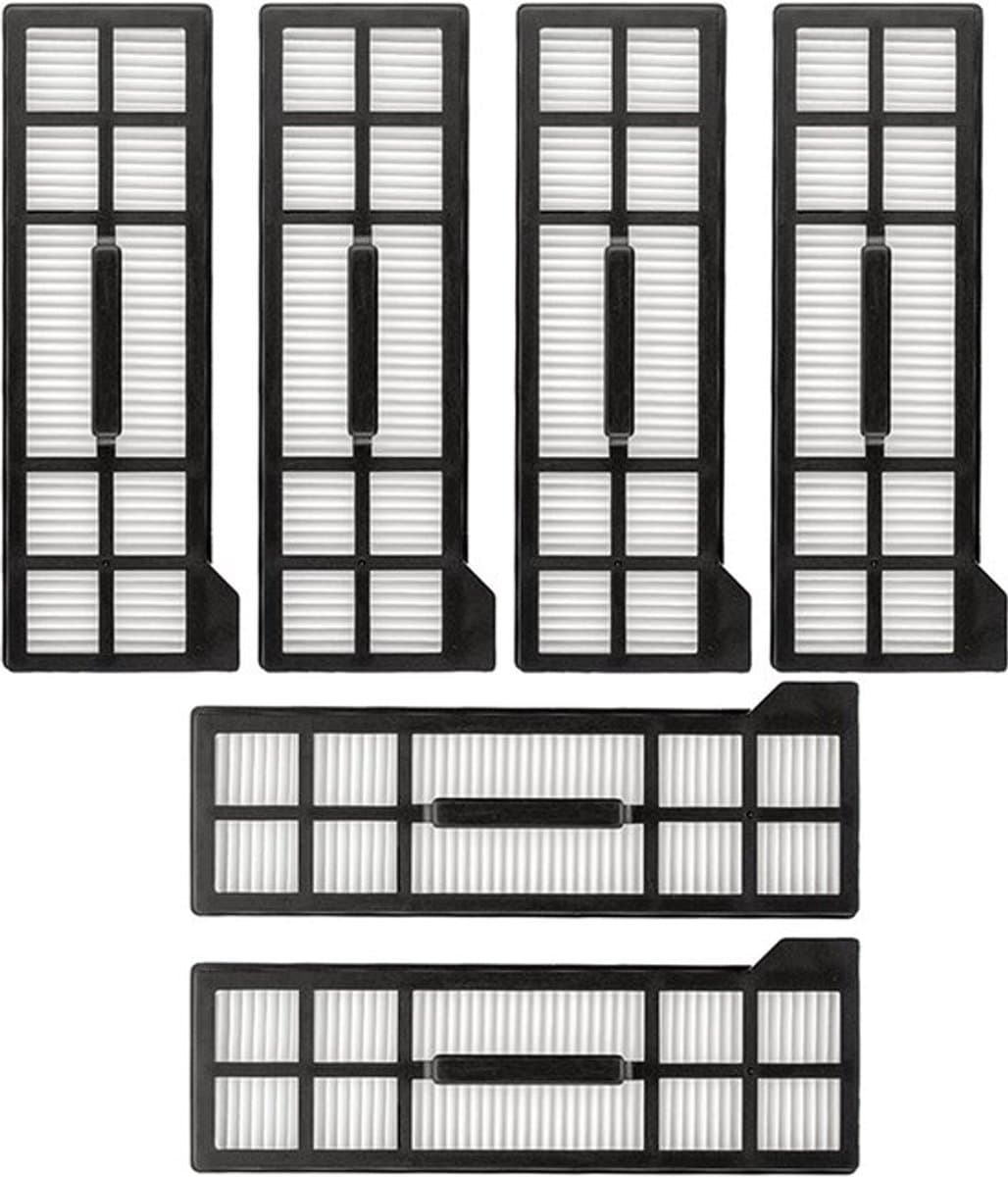 Wasbaar filter geschikt voor EUFY X10 Pro Omni Robotstofzuiger - Vervanging - 6 stuks — afbeelding 1