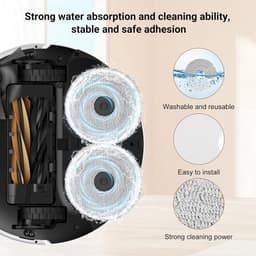22 Stuks Accessoires geschikt voor Dreame X50 Ultra Complete / L50 Pro Ultra / X50 Master / L40s Pro Ultra / Matrix10 Ultra stofzuigerrobots - 2 hoofdborstels, 6 stofzakken, 6 schoonmaakdoeken, 4 filters, 4 zijborstels — thumbnail 3