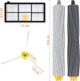 Accessoirespakket voor iRobot Roomba Serie 800 900 850 860 870 880 890 980 990 Filters-borstels-afzuigrollen — thumbnail 2