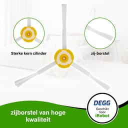 DEGG® - Zijborstel geschikt voor iRobot roomba 800/900 serie - Geschikt voor iRobot roomba onderdelen - Roomba Spinners - 5 STUK(S) — thumbnail 3