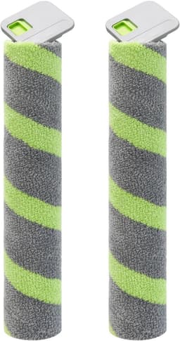 Set van 2 Luxe Reserve Borstelrollen - Geschikt voor iRobot Roomba Max 705 Combo+ & Max 700 Serie - 31cm - Zelfreinigende Roller Mop - Grijs/Groen — thumbnail 1