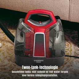 Aurixi® Tapijtreiniger machine - Tapijtreiniger - Tapijtreiniger apparaat - Zwart/Rood - 3cm x 25cm x 17cm — thumbnail 5