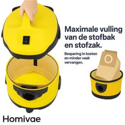 Homivae - Premium Stofzuigerzakken – 20x Stofzuigerzak – Geschikt voor Kärcher WD3, MV3, A2204, SE4001, 6.959-130.0 – Hoge Filterkwaliteit & Sterke Zuigkracht — thumbnail 4