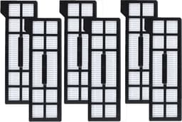 PolkaHom® Set van 6 HEPA Filters Vervanging Geschikt voor Eufy X10 Pro Omni Robotstofzuiger – Filter voor Robotstofzuiger – Accessoire — thumbnail 1